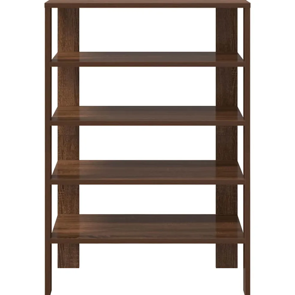 vidaXL Schoenenrek 61x32x87,5 cm bewerkt hout bruin eikenkleurig
