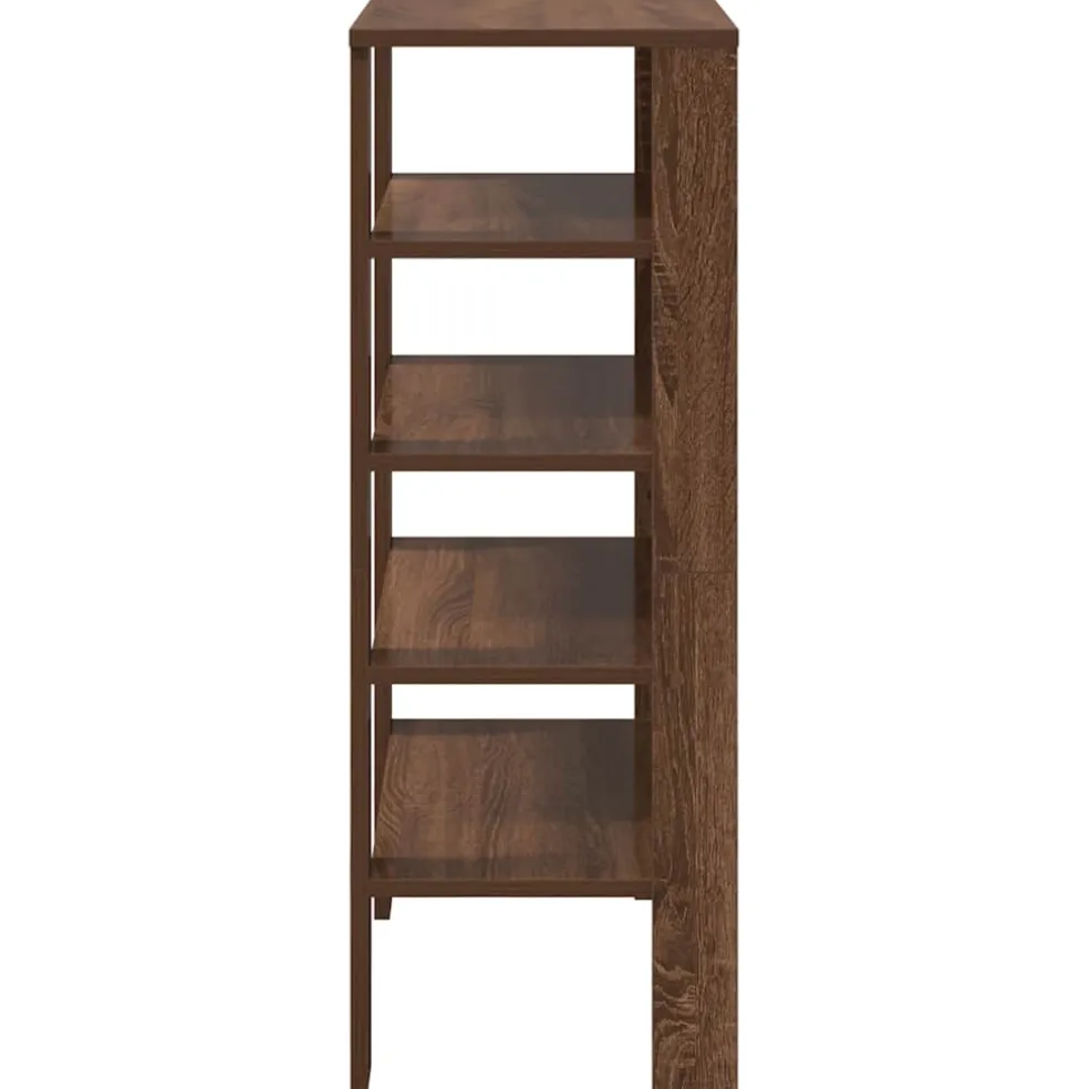 vidaXL Schoenenrek 61x32x87,5 cm bewerkt hout bruin eikenkleurig