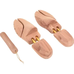 vidaXL Schoenspanner met schoenlepel EU 36-37 massief cederhout