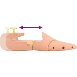 vidaXL Schoenspanner met schoenlepel EU 36-37 massief cederhout