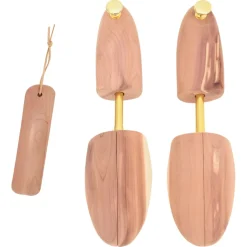 vidaXL Schoenspanner met schoenlepel EU 39-41,5 massief cederhout