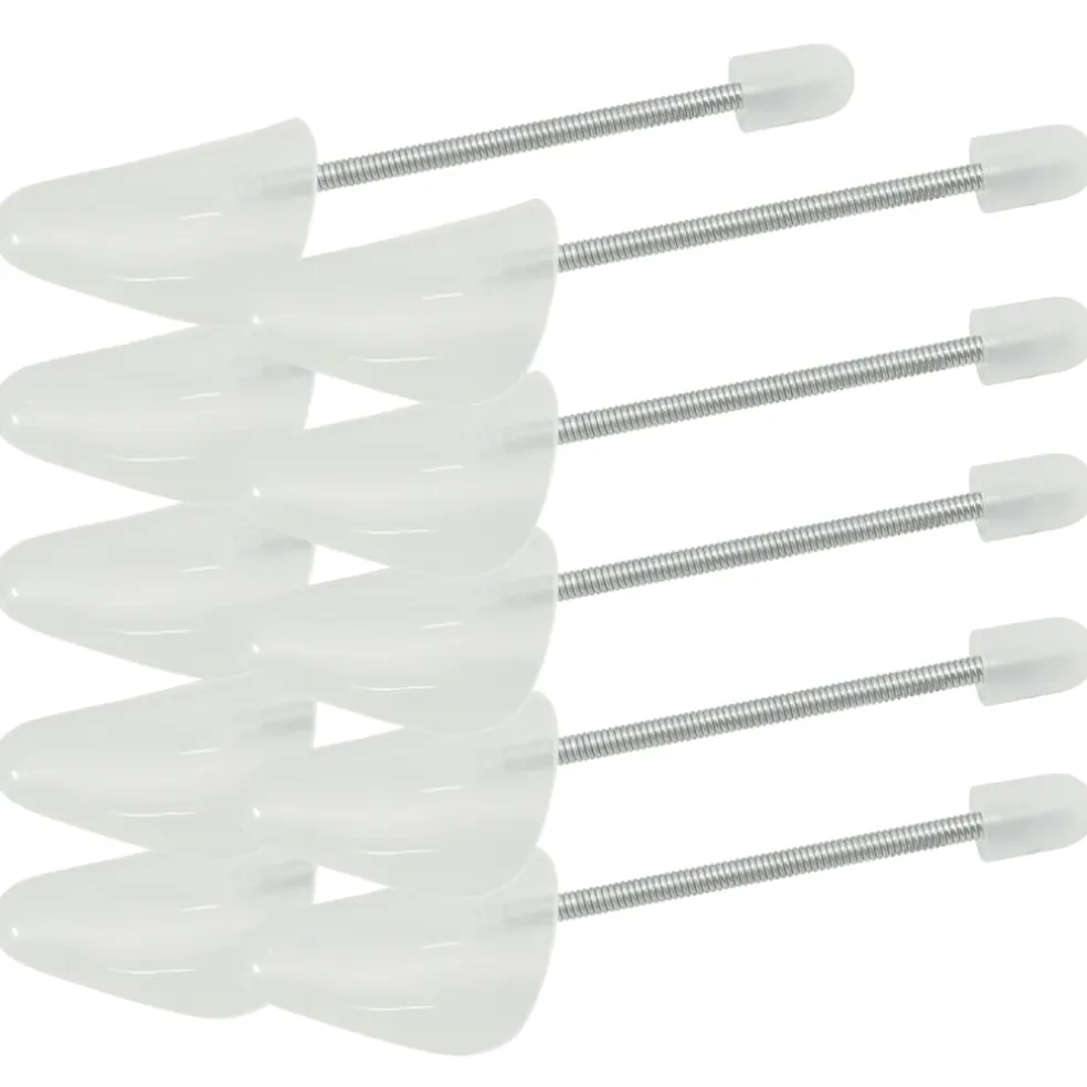 vidaXL Schoenspanners 5 paar EU 35-38 kunststof wit