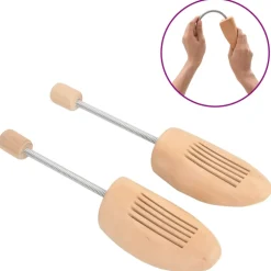vidaXL Schoenspanners 2 paar maat 35-38 massief lotushout