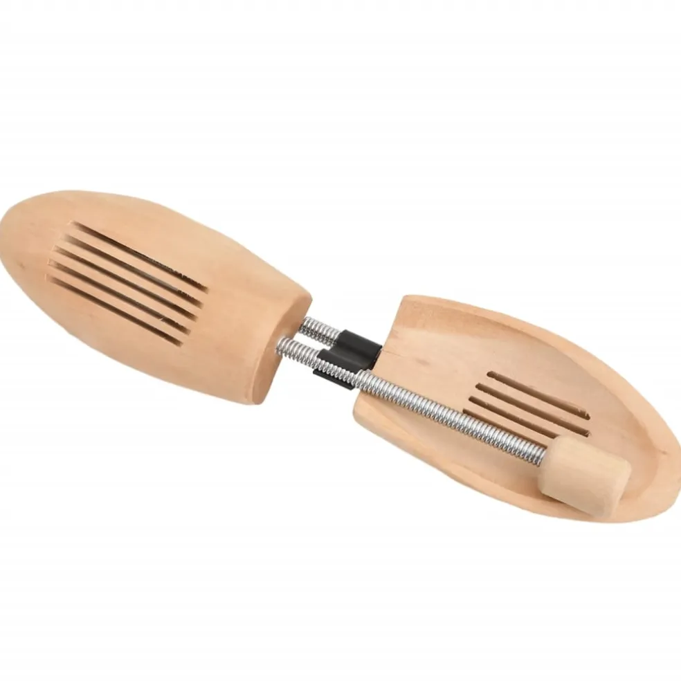 vidaXL Schoenspanners 2 paar maat 35-38 massief lotushout