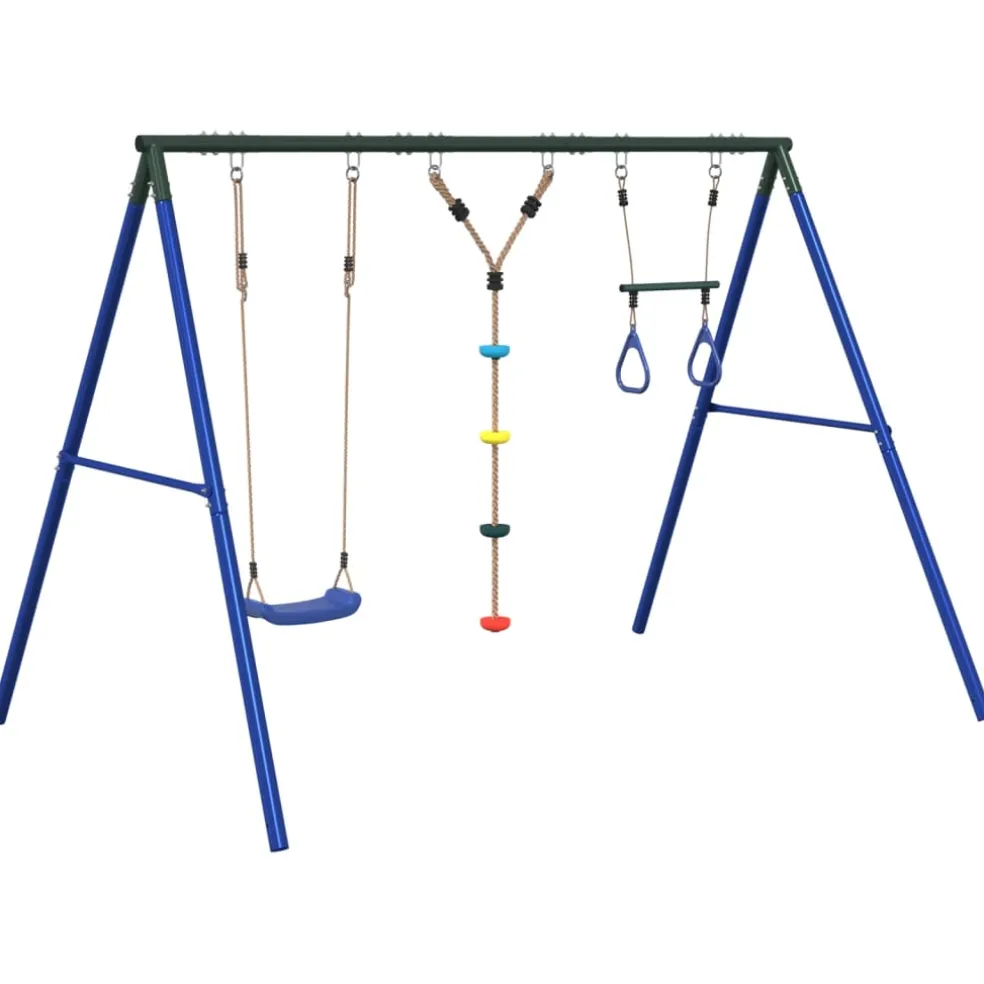 vidaXL Schommelset met schommels, trapeze en ladder