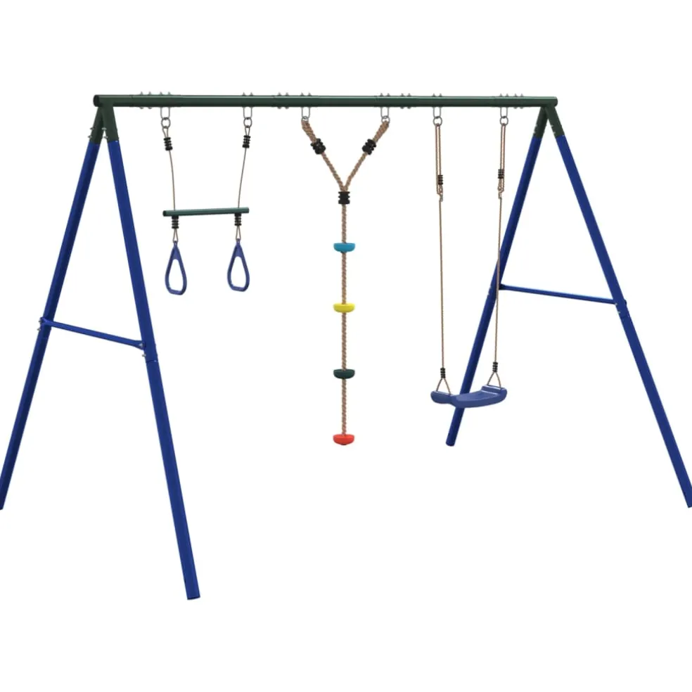 vidaXL Schommelset met schommels, trapeze en ladder