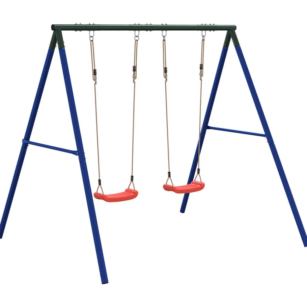 vidaXL Schommelset met 2 schommels
