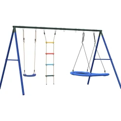 vidaXL Schommelset met schommel, ladder en nestschommel