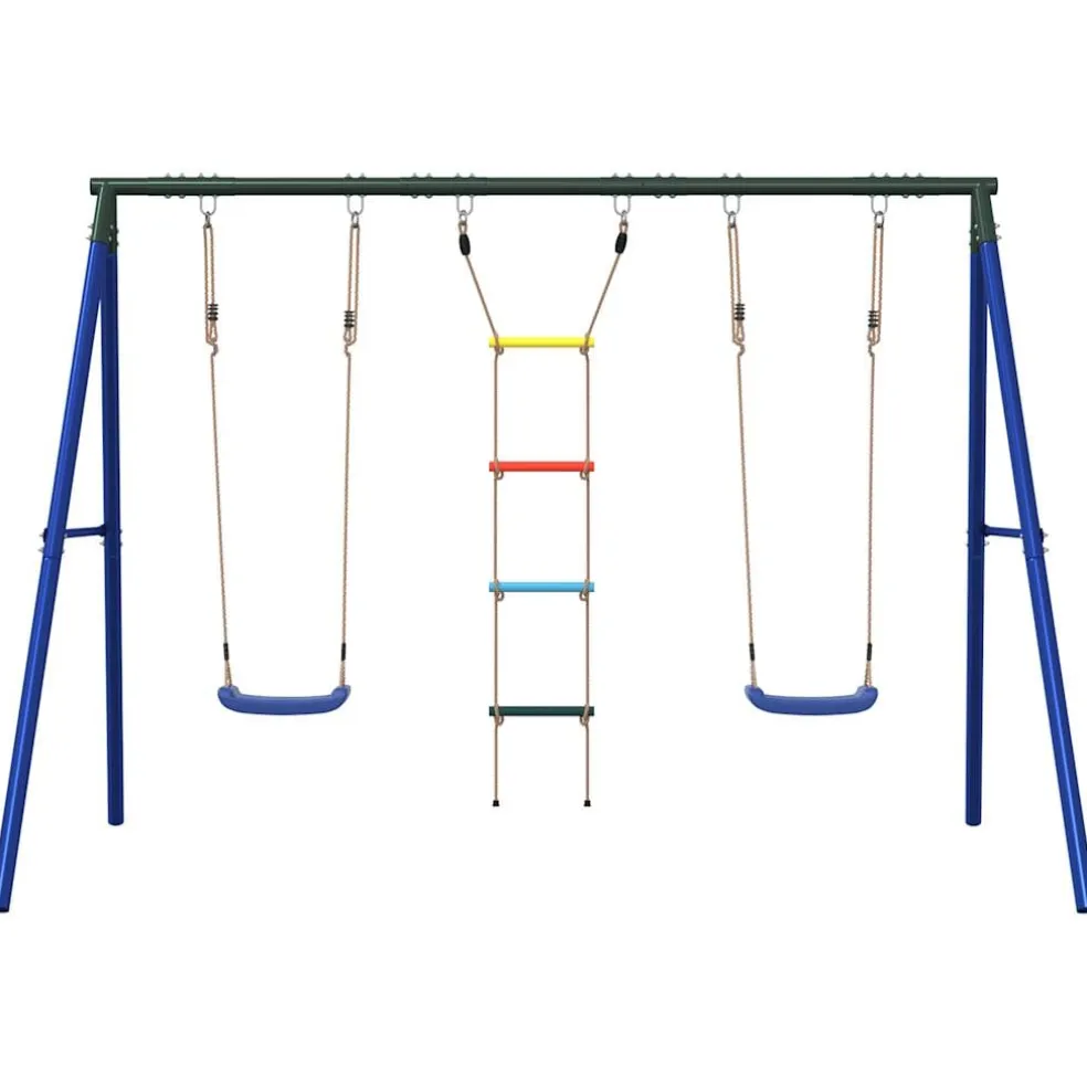 vidaXL Schommelset met schommels en ladder