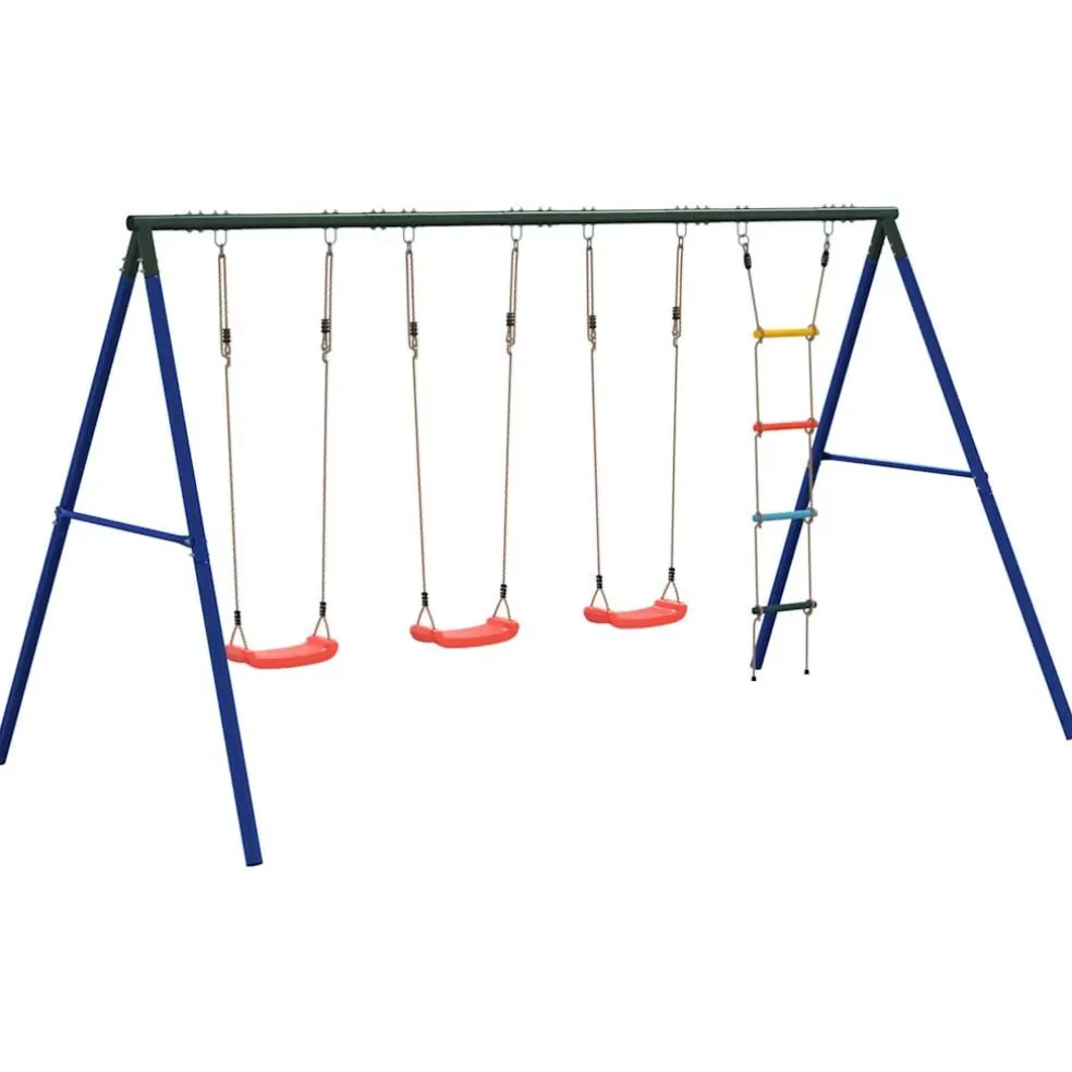 vidaXL Schommelset met schommels en ladder