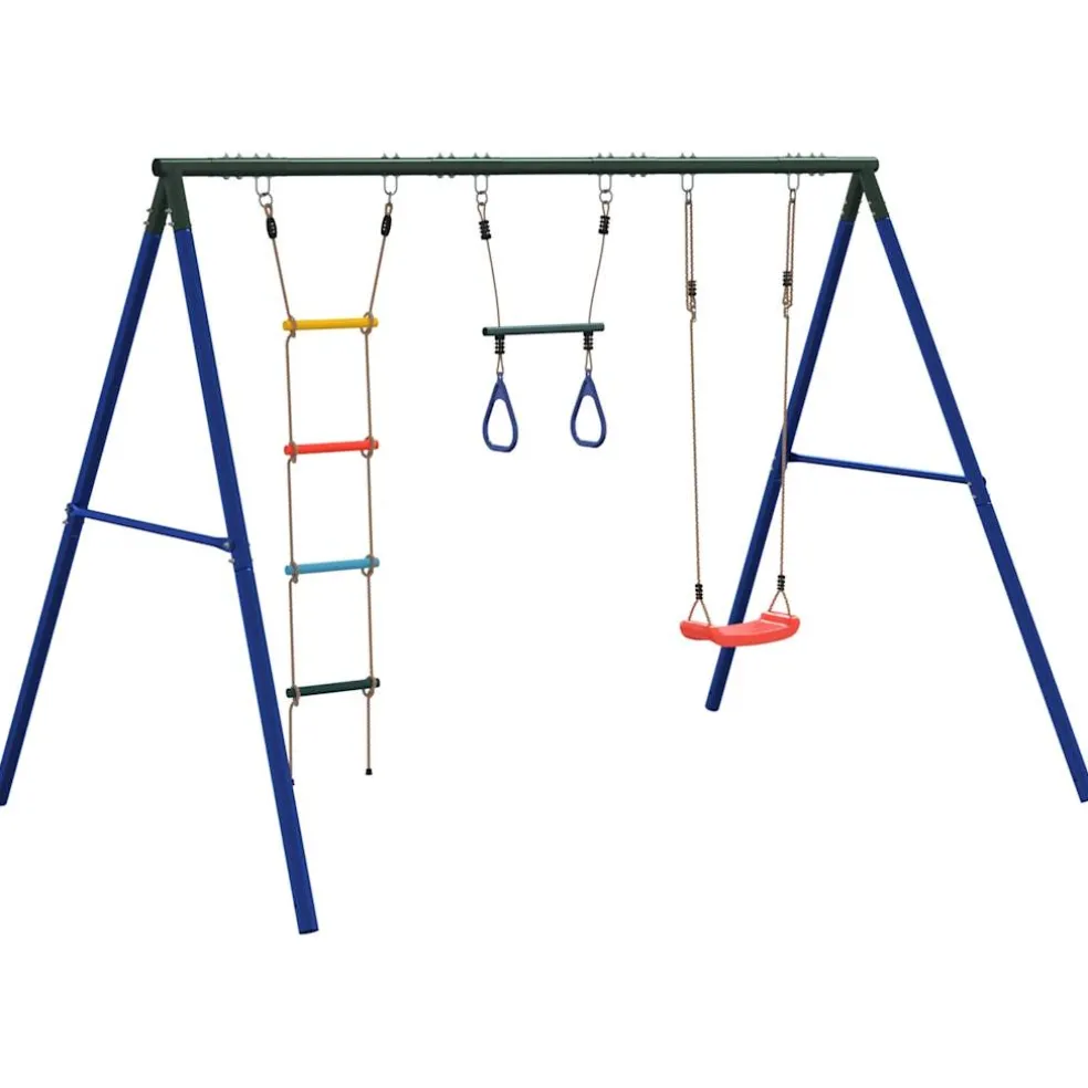 vidaXL Schommelset met schommel, trapeze en ladder
