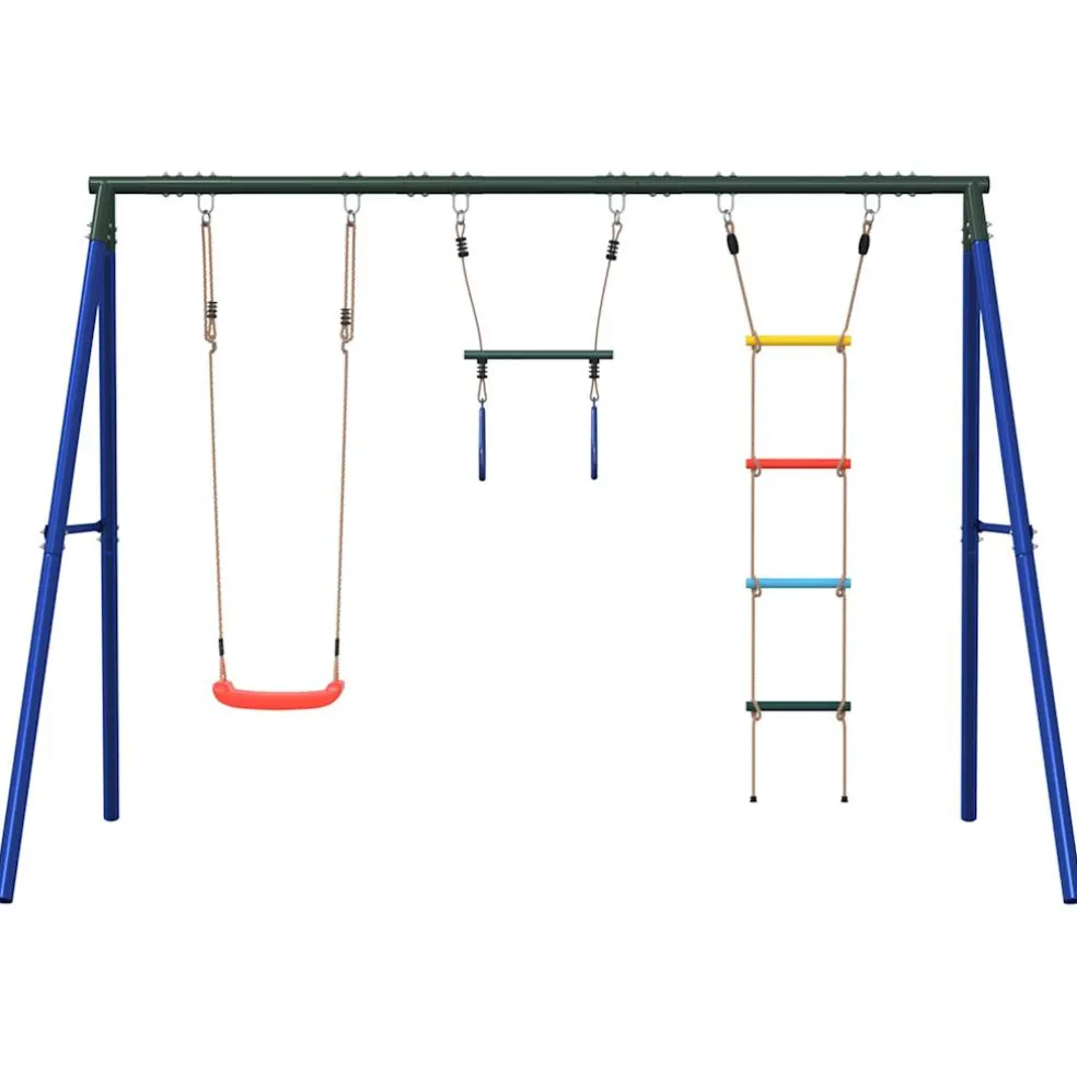vidaXL Schommelset met schommel, trapeze en ladder