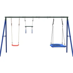 vidaXL Schommelset met schommel, trapeze en nestschommel