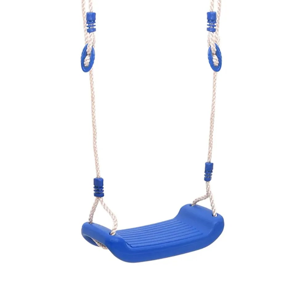 vidaXL Schommelset met 2 zitjes 38x16 cm polyetheen blauw