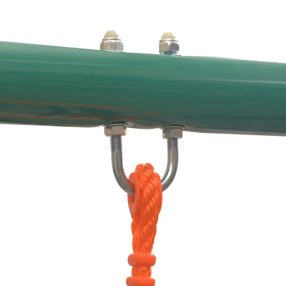 vidaXL Schommelset met 4 zitjes oranje