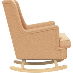 vidaXL Schommelstoel Beige 62 x 80 x 85 cm Bouclé