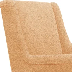 vidaXL Schommelstoel Beige 62 x 80 x 85 cm Bouclé