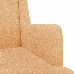 vidaXL Schommelstoel Beige 62 x 80 x 85 cm Bouclé