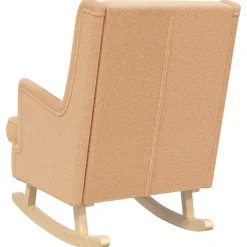 vidaXL Schommelstoel Beige 62 x 80 x 85 cm Bouclé