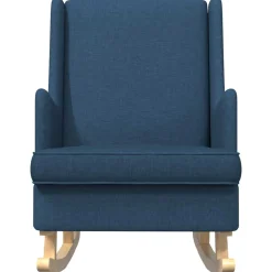 vidaXL Schommelstoel Blauw 62 x 80 x 85 cm Stof