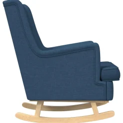vidaXL Schommelstoel Blauw 62 x 80 x 85 cm Stof