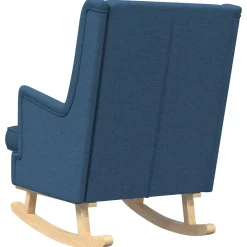 vidaXL Schommelstoel Blauw 62 x 80 x 85 cm Stof