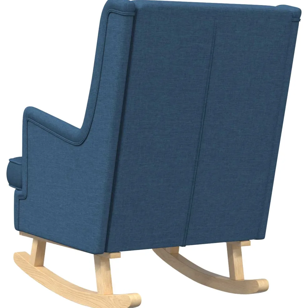 vidaXL Schommelstoel Blauw 62 x 80 x 85 cm Stof