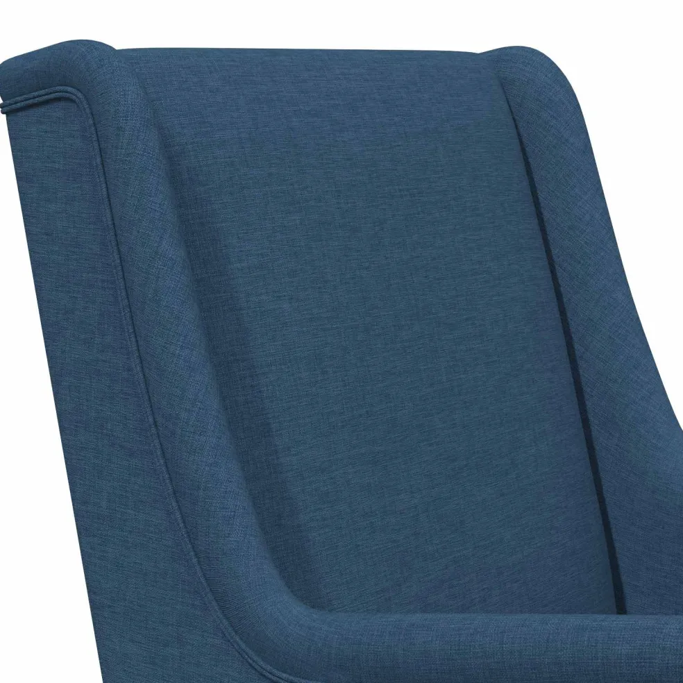 vidaXL Schommelstoel Blauw 62 x 80 x 85 cm Stof