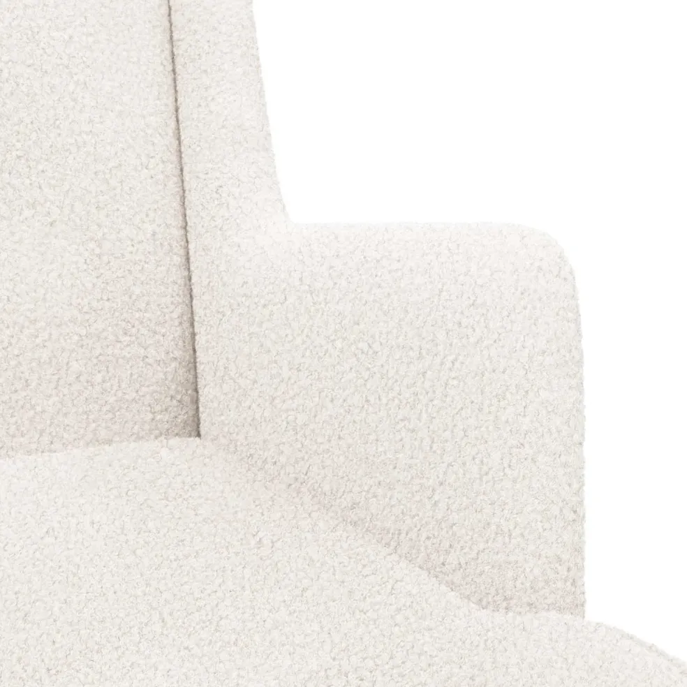 vidaXL Schommelstoel Crèmekleurig 62 x 80 x 85 cm Bouclé