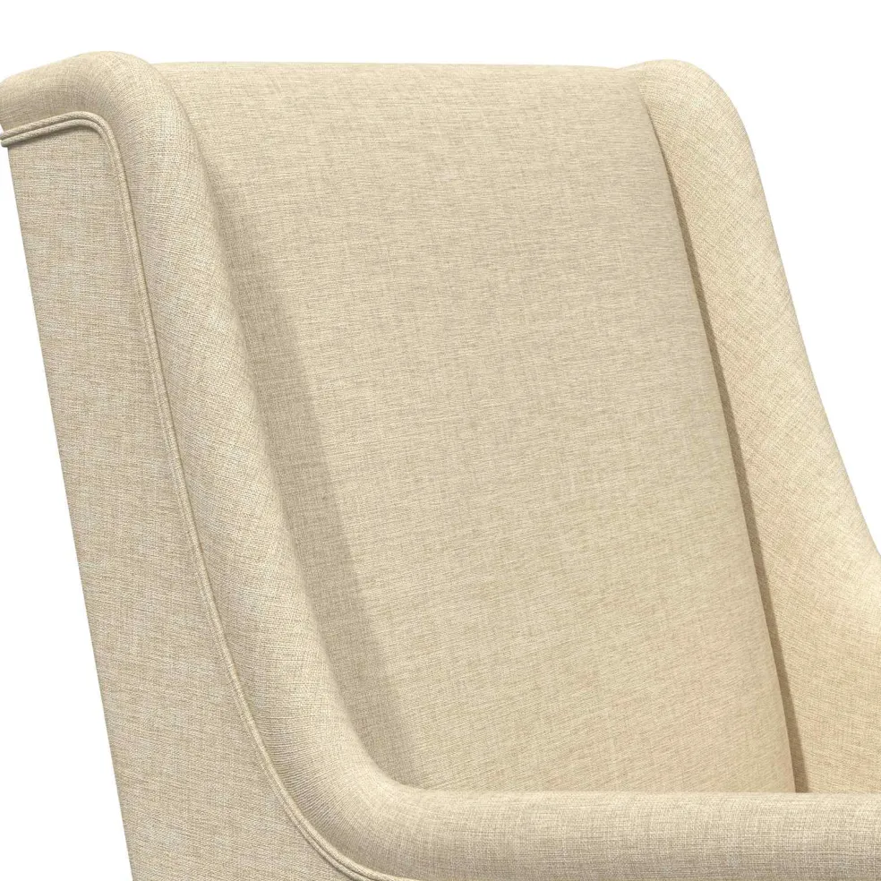 vidaXL Schommelstoel Crème 62 x 80 x 85 cm Stof