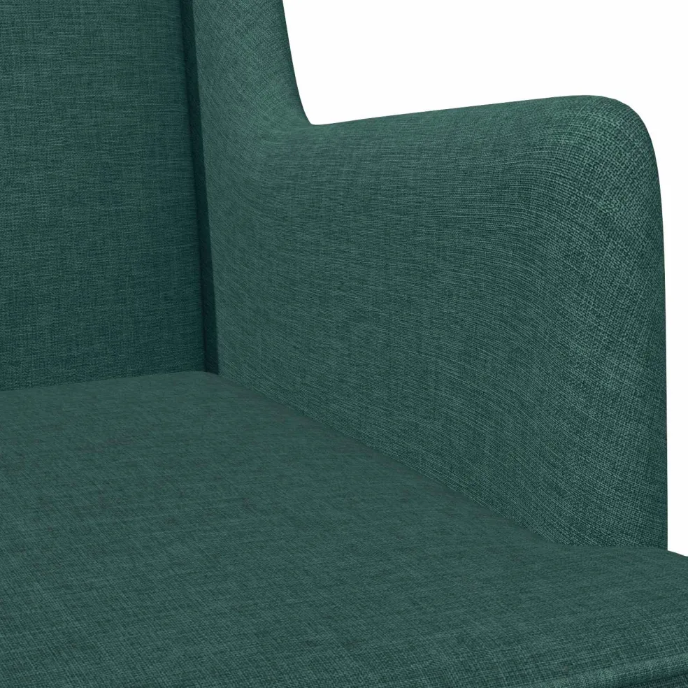 vidaXL Schommelstoel Donkergroen 62 x 80 x 85 cm Stof