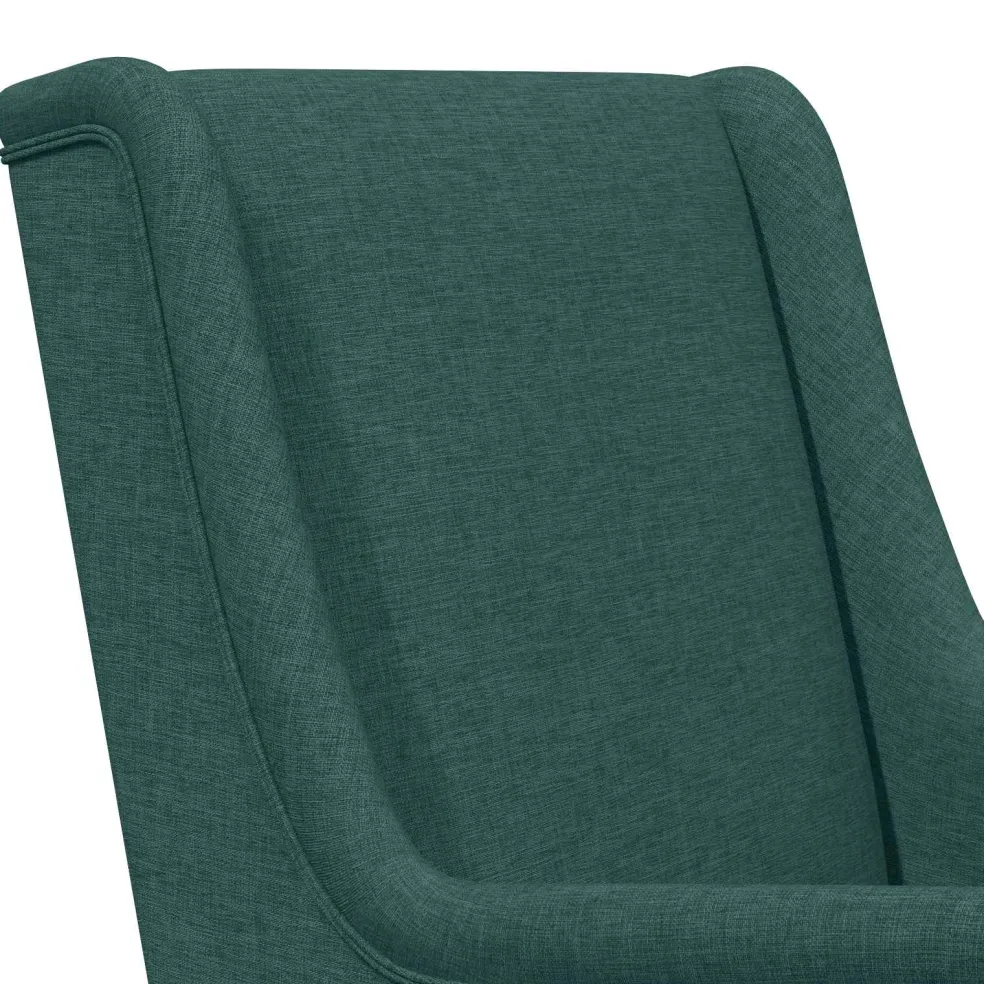 vidaXL Schommelstoel Donkergroen 62 x 80 x 85 cm Stof
