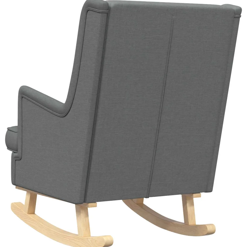 vidaXL Schommelstoel Donkergrijs 62 x 80 x 85 cm Stof
