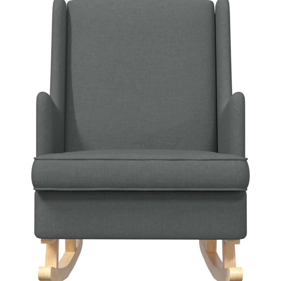 vidaXL Schommelstoel Donkergrijs 62 x 80 x 85 cm Stof