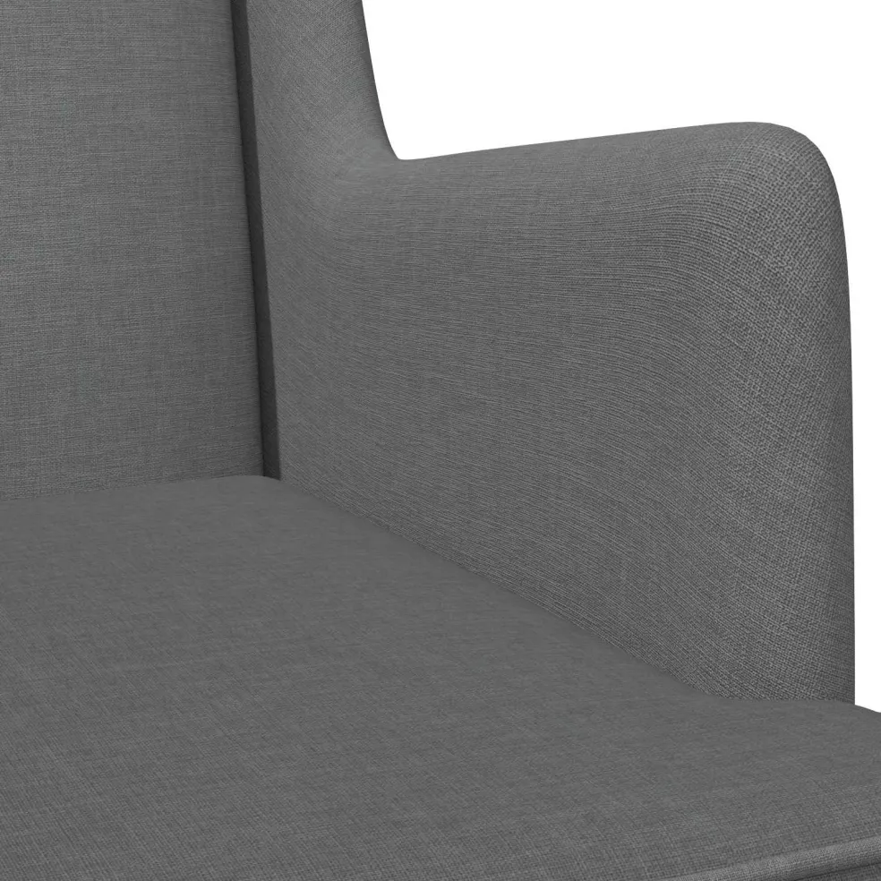 vidaXL Schommelstoel Donkergrijs 62 x 80 x 85 cm Stof
