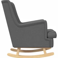 vidaXL Schommelstoel Donkergrijs 62 x 80 x 85 cm Stof