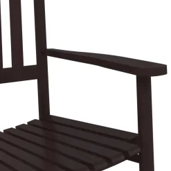 vidaXL Schommelstoelen met gebogen zitting 2 st populierenhout bruin
