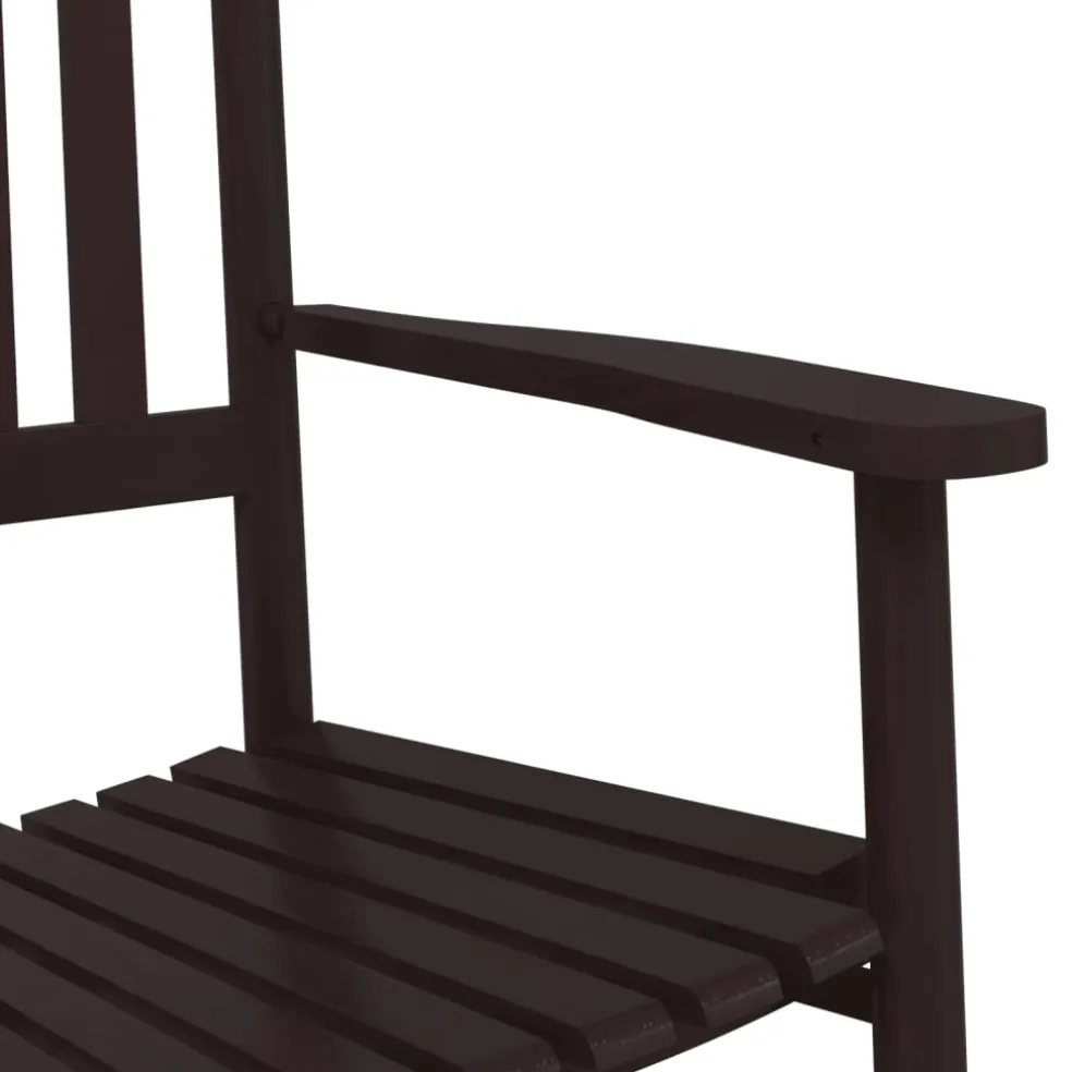 vidaXL Schommelstoelen met gebogen zitting 2 st populierenhout bruin