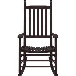 vidaXL Schommelstoelen met gebogen zitting 2 st populierenhout bruin