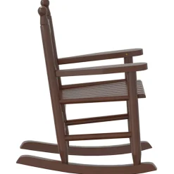 vidaXL Schommelstoelen 2 st voor kinderen massief populierenhout bruin