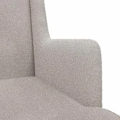 vidaXL Schommelstoel Lichtgrijs 62 x 80 x 85 cm Bouclé