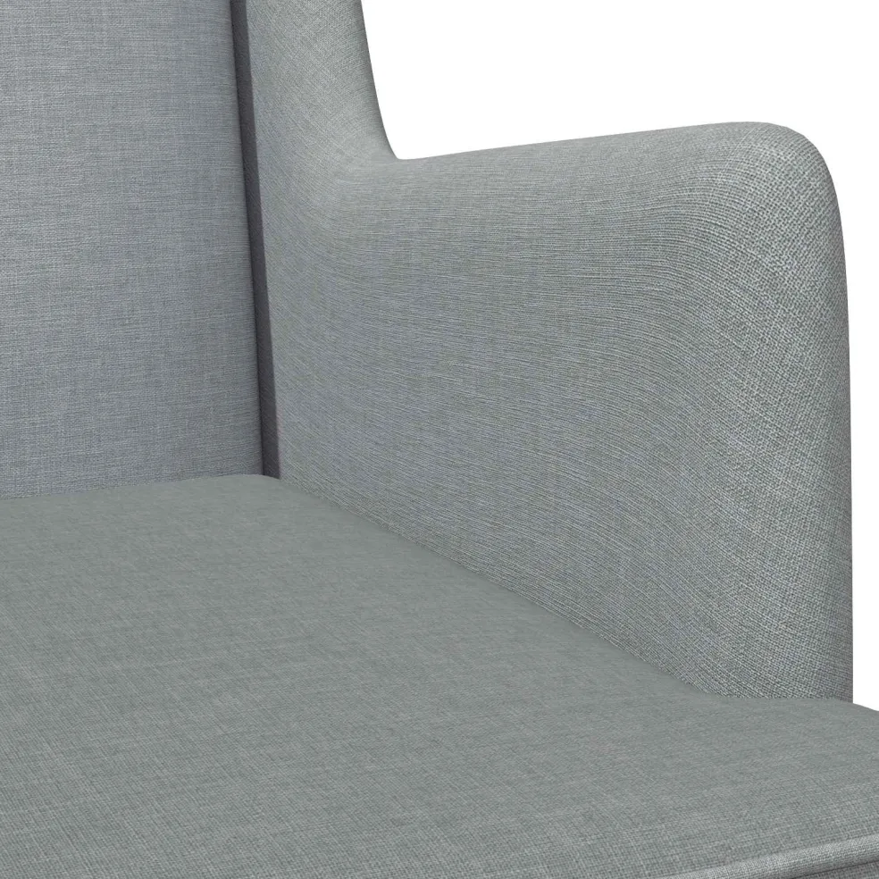 vidaXL Schommelstoel Lichtgrijs 62 x 80 x 85 cm Stof