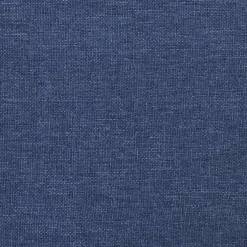 vidaXL Schommelstoel met voetenbank stof blauw