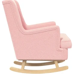 vidaXL Schommelstoel Roze 62 x 80 x 85 cm Bouclé