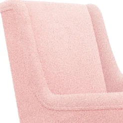 vidaXL Schommelstoel Roze 62 x 80 x 85 cm Bouclé