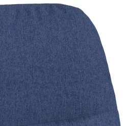 vidaXL Schommelstoel stof blauw