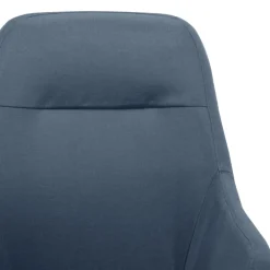 vidaXL Schommelstoel stof blauw