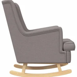 vidaXL Schommelstoel Taupe 62 x 80 x 85 cm Stof