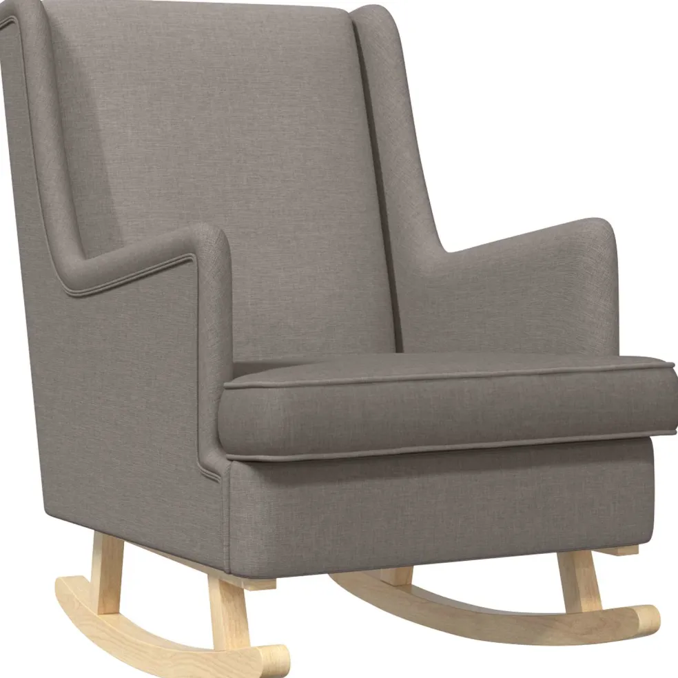 vidaXL Schommelstoel Taupe 62 x 80 x 85 cm Stof