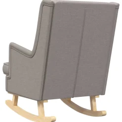 vidaXL Schommelstoel Taupe 62 x 80 x 85 cm Stof
